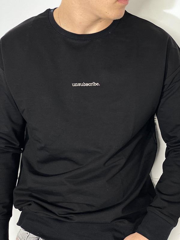 Long Sleeve Unsubscribe l Black